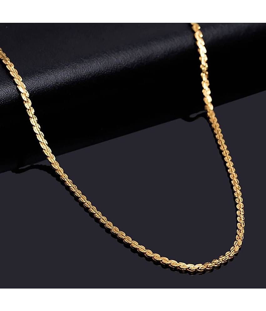 FASHION FRILL - Gold Plated Chain ( Pack of 1 )