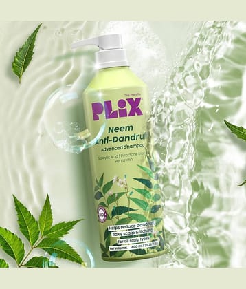 The Plant Fix Plix Neem Anti-Dandruff Advanced Shampoo Piractone Olamine & Pentavitin (600 ml)