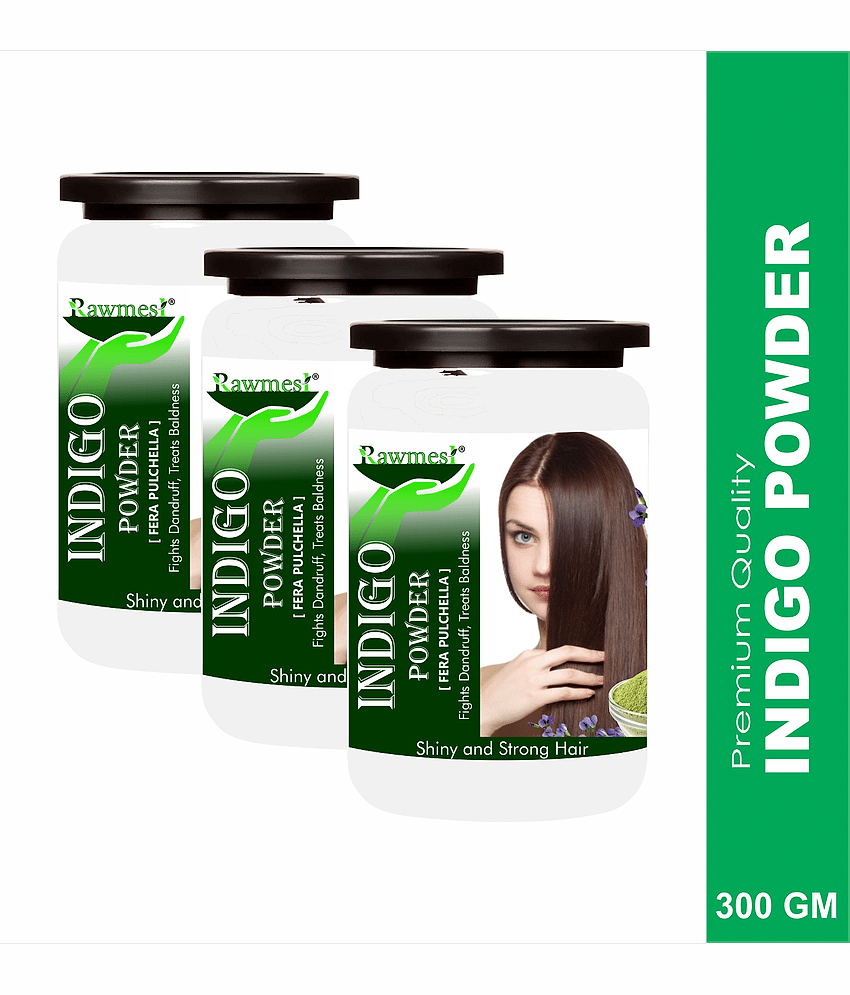 rawmest 100% Pure Indigo Powder Natural Henna 300 g Pack of 3