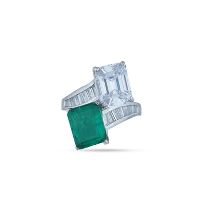Lilian - Emerald Stone CZ Ring-US 4