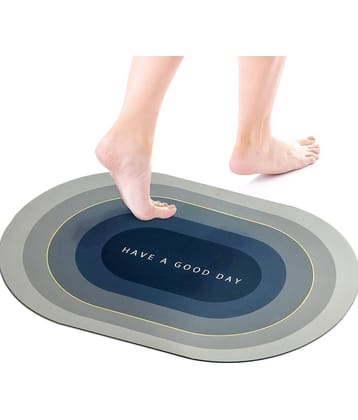 Status Anti-skid Others Bath Mat 40x60 cm ( Pack of 1 ) - Blue