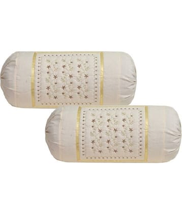 MAHALUXMI COLLECTION Set of 2 Cotton Bolster Covers
