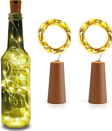 AFTERSTITCH Yellow LED String Light 2 Meter - Pack of 2