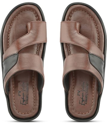 Fashion Victim - Brown Men's Leather Slipper