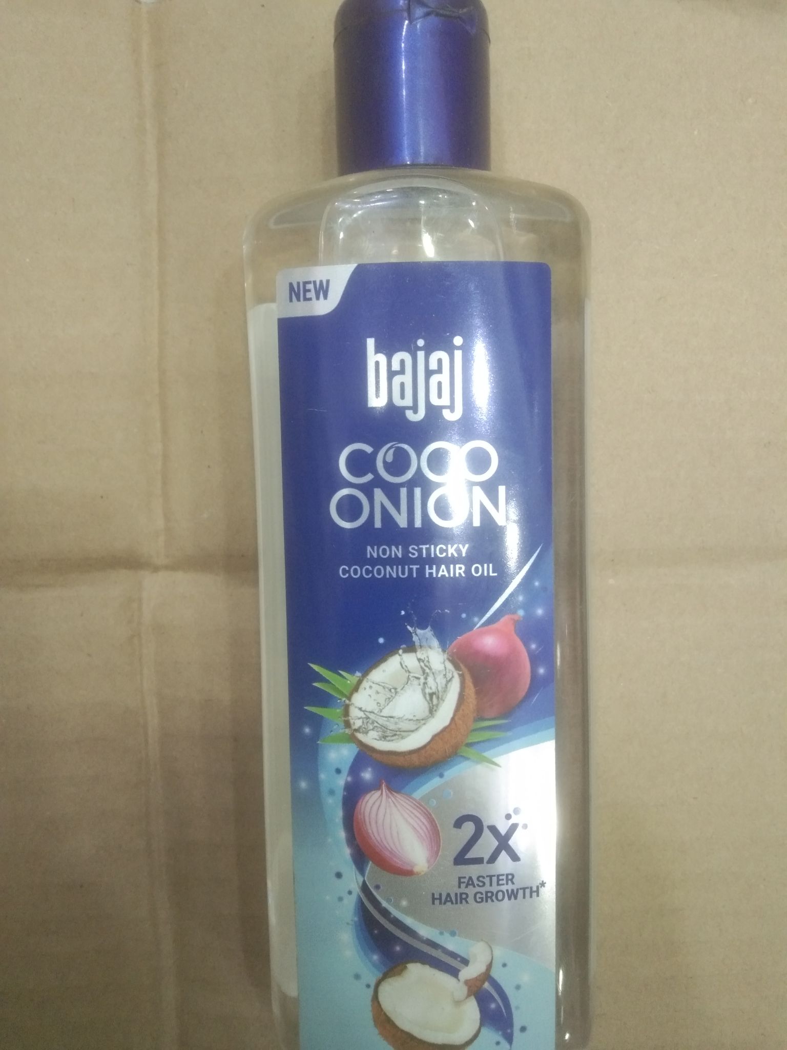 Bajaj Coco Onion Non sticky Coconut hair oil 2x Faster Hair growth 