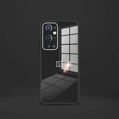 OnePlus 9 Pro Aqua Square Tempered Glass Case-Black