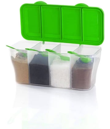 OFFYX - 4 Section Container PET Green Pickle Container ( Set of 1 )