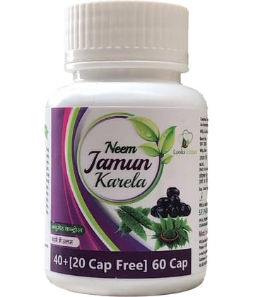Looks United Neem Karela Jamun Capsule 60 No.S Pack of 1