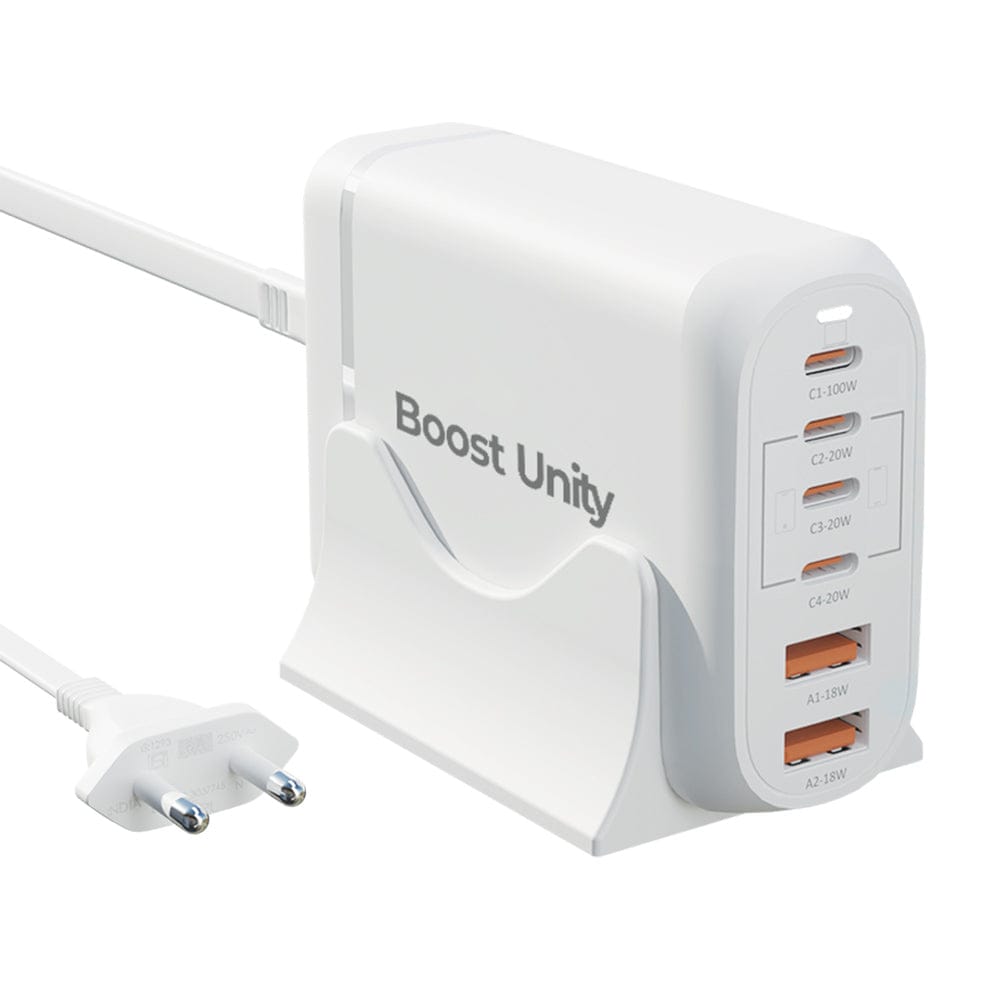 Boost Unity 100 6 USB Port 100W Desktop GaN Charging Station UM1182