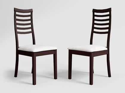 Jessica Fabric Dining Chair (Set of 2) -1 Year Warranty Mahogany Color Jessica Fabric Dining Chair (Set of 2) -1 Year Warranty Mahogany Color
