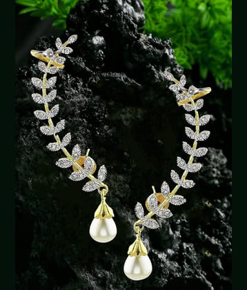 YOUBELLA Golden EarCuff Earrings ( Pack of 1 )