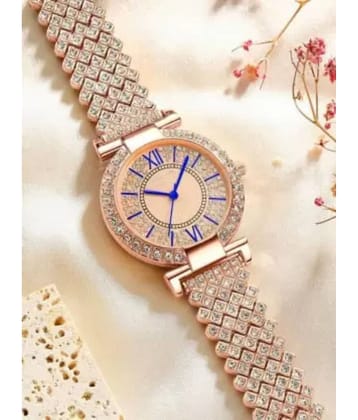 EEWHI Rose Gold Metal Analog Womens Watch