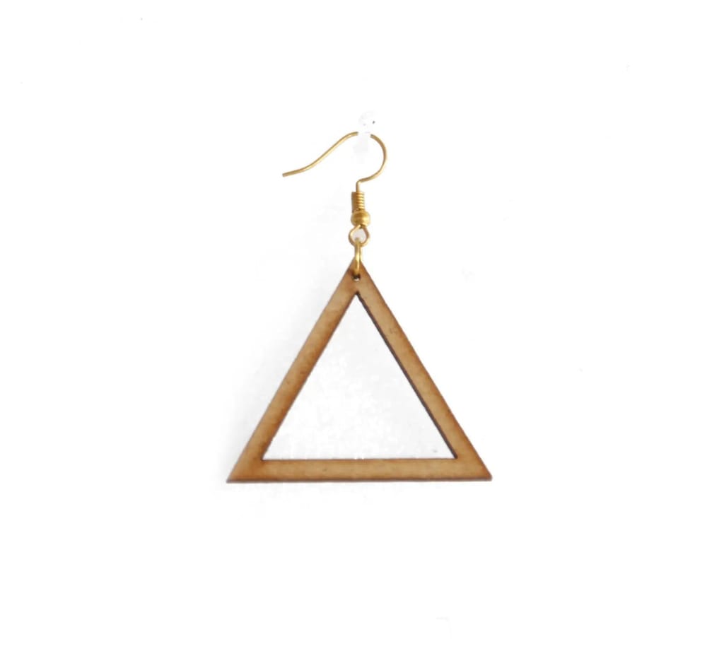 Handcrafted Wooden Earrings Set - 3 Pairs of Unique Designs