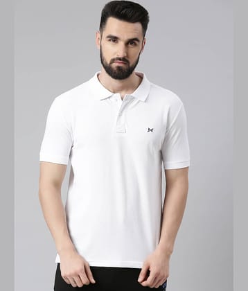 Force NXT Pack of 1 Cotton Blend Regular Fit Solid Half Sleeves Men's Polo T Shirt ( Orange )