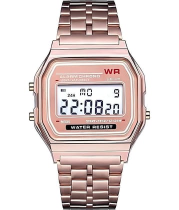 BANDSMITH Rose Gold Metal Digital Men's Watch