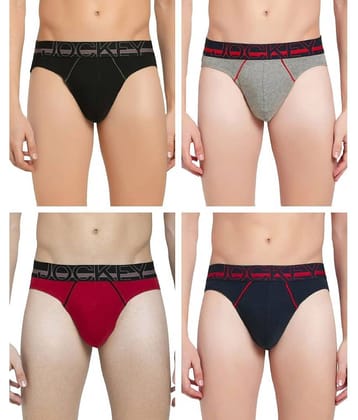 Jockey - Multicolor Cotton Men's Bikini ( Pack of 4 )