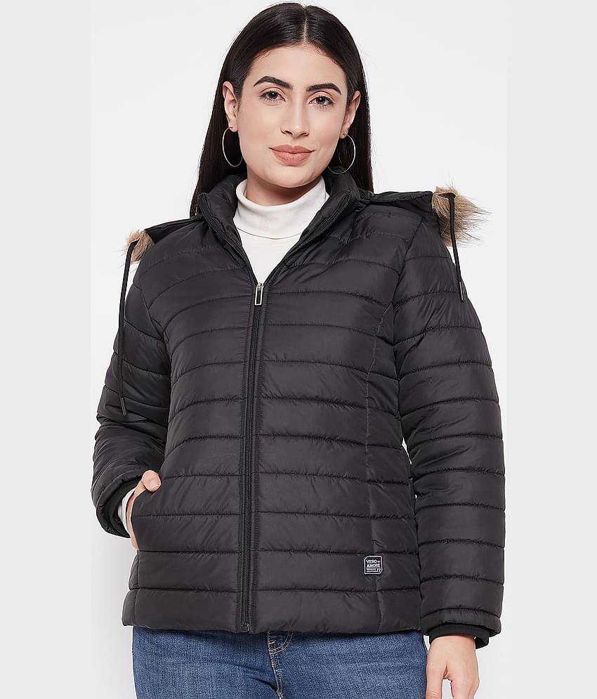 VERO AMORE - Polyester Maroon Hooded Jackets