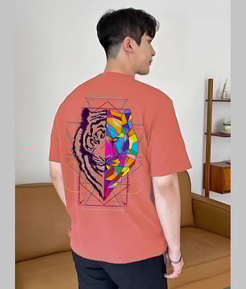 Kintu Parantu Polyester Regular Fit Printed Half Sleeves Men's Round T-Shirt - Lavender ( Pack of 1 )