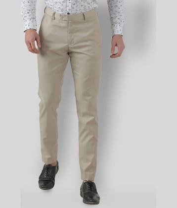 Inspire Clothing Inspiration - Beige Polycotton Slim - Fit Men's Formal Pants ( Pack of 1 )
