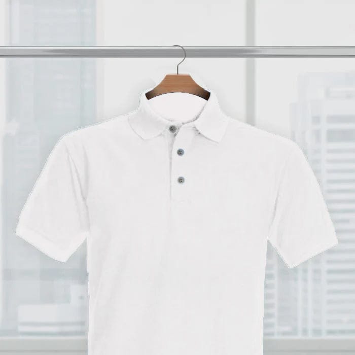 2 T-Shirt Combo Solid Polo T-shirt-XS / White / Navy
