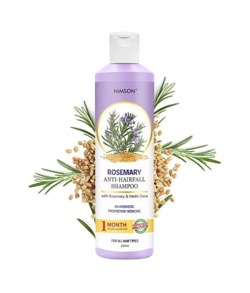 Nimson Rosemary Anti-Hair Fall Shampoo , Strengthens Roots, Reduces Hair Fall, 250ml (Pack of 1)