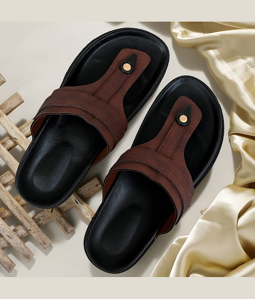 Altek Brown Men's Thong Flip Flop