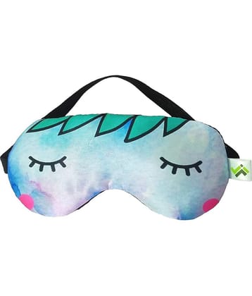 Jellify Closed Eye Printed  Multi Color Eye Mask