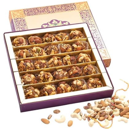 GHASITARAM'S Dryfruit Laddu Mithai Box, 400 gm