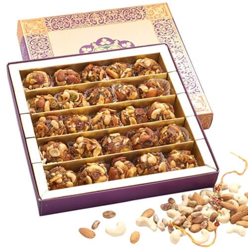 GHASITARAM'S Dryfruit Laddu Mithai Box, 400 gm