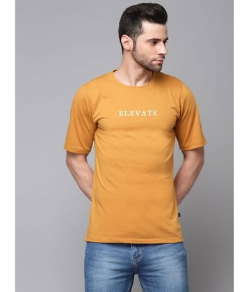 Rigo Pack of 1 Cotton Blend Regular Fit Men's T-Shirt ( Yellow )