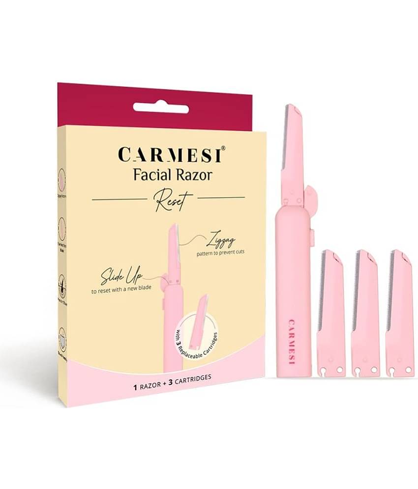 Carmesi Face Razor Reset - 1 Razor & 3 Cartridges | Instant & Painless Hair Removal