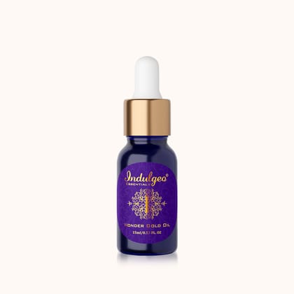 Wonder Gold Oil with 24K Gold Flakes - For Sensitive Skin-15ml