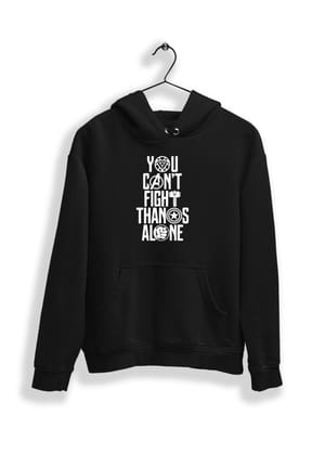 You Can't Fight Alone Hoodie-Black / S