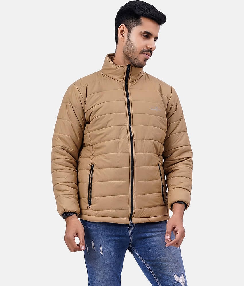 NUEVOSPORTA - Beige Polyester Regular Fit Men's Puffer Jacket ( Pack of 1 )