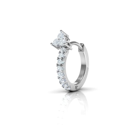 Tri zirconia hoop-Rhodium