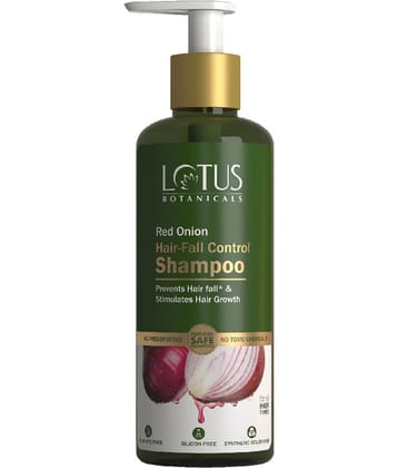 Lotus Botanicals Red Onion Hair Fall Control Shampoo , Sulphate, Silicon & Chemical Free , 300Ml