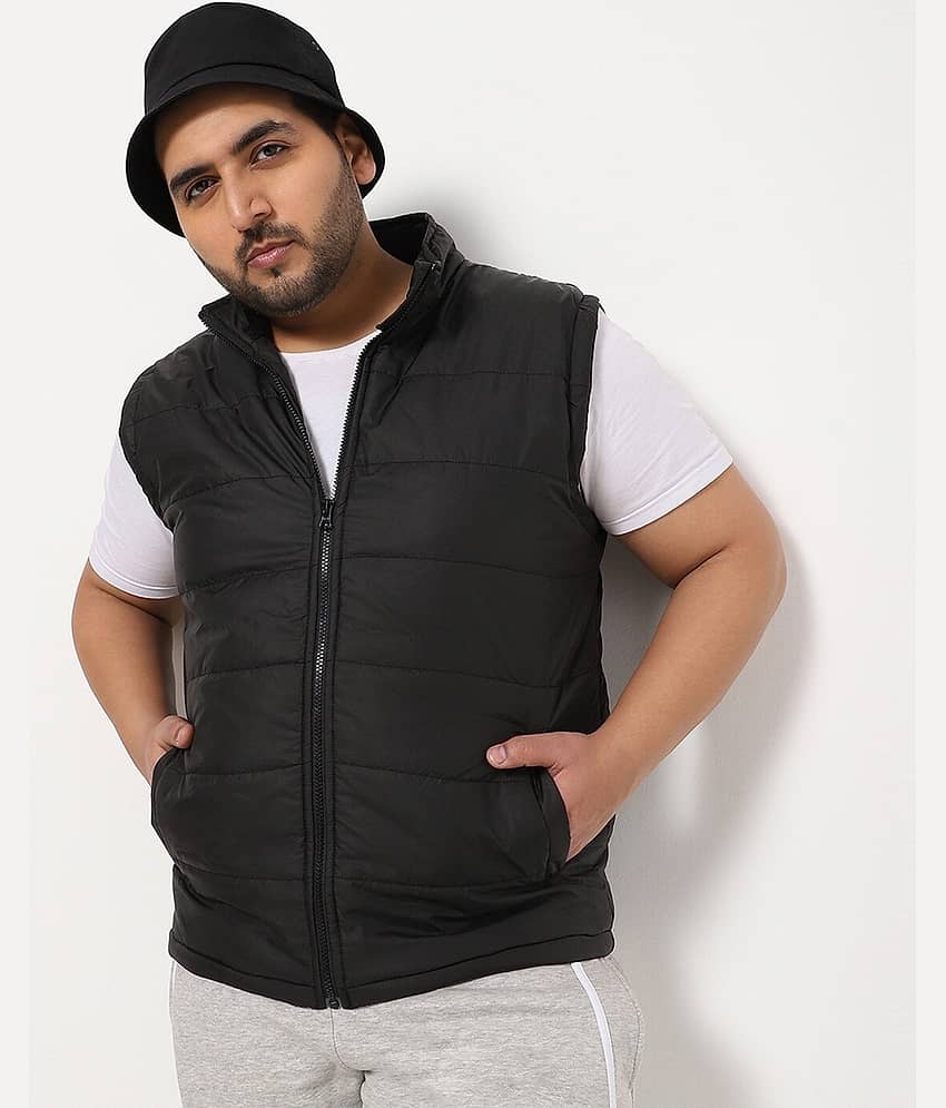 PLUS PARADISE Polyester Men's Puffer Jacket - Black ( Pack of 1 )