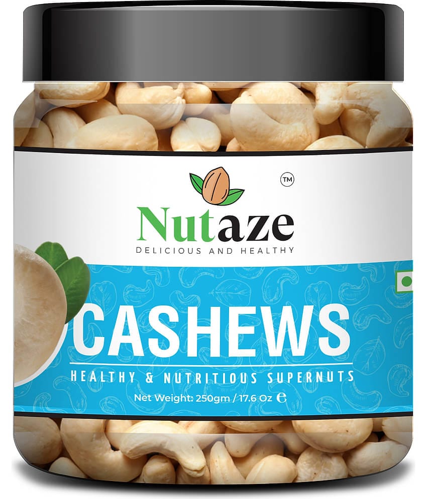 Nutaze Premium Cashews Nuts 250g | Rare Indian Cashews | 100% Authentic | 100% Natural