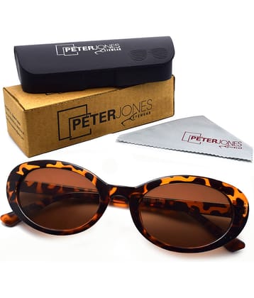 Peter Jones - Black Oval Sunglasses Pack of 1