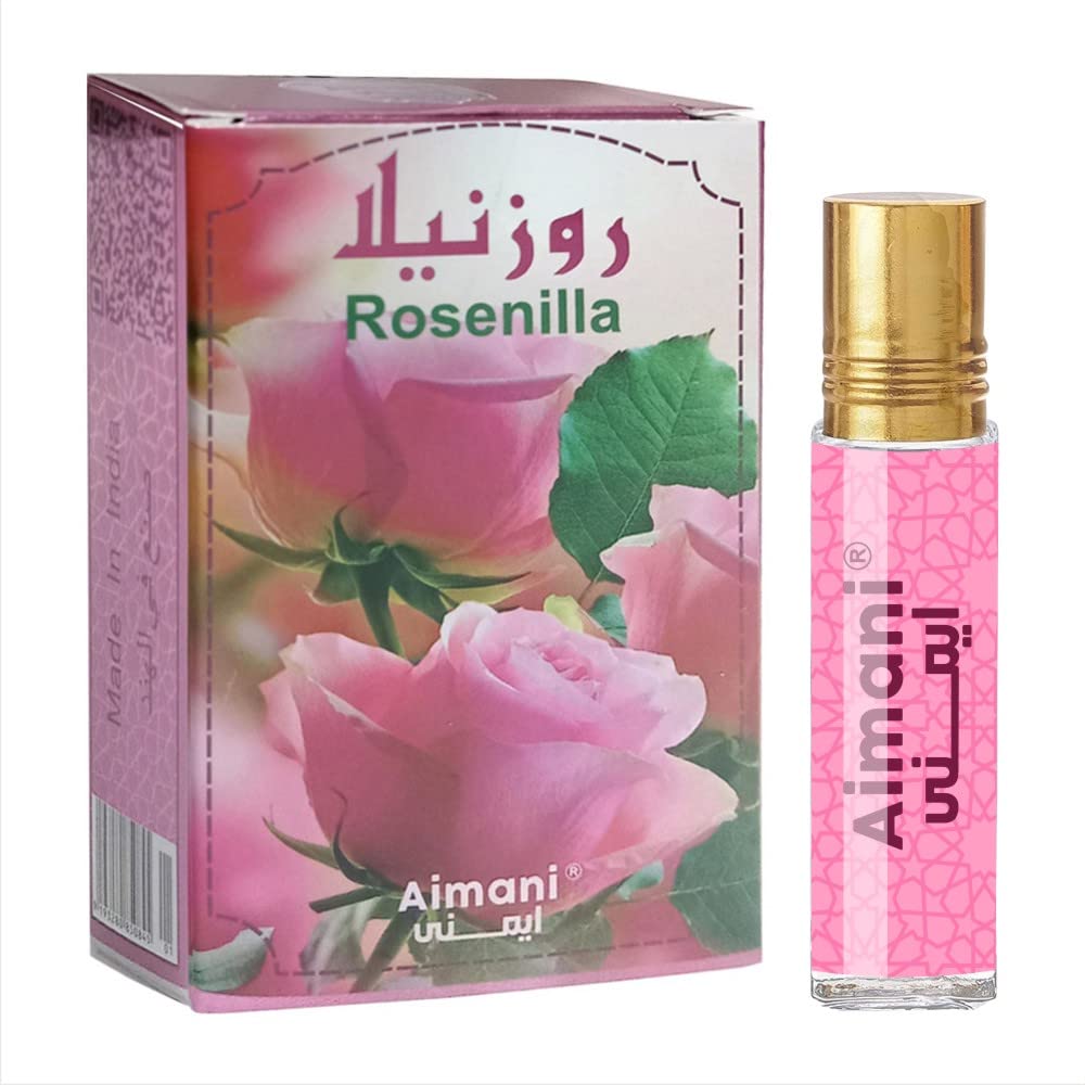 Aimani Rosenilla | Rose Venilla Attar itr perfume | 100% alchohole free | 36+ Hour Long Lasting Fragrance | Specilal For Women | Oil Attar 6ml