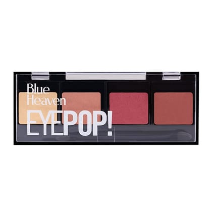 Blue Heaven 4-in-1 Matte & Metallic Finish Eyepop Eyeshadow, Caramel Latte, 12g Blue Heaven 4-in-1 Matte & Metallic Finish Eyepop Eyeshadow, Caramel Latte, 12g