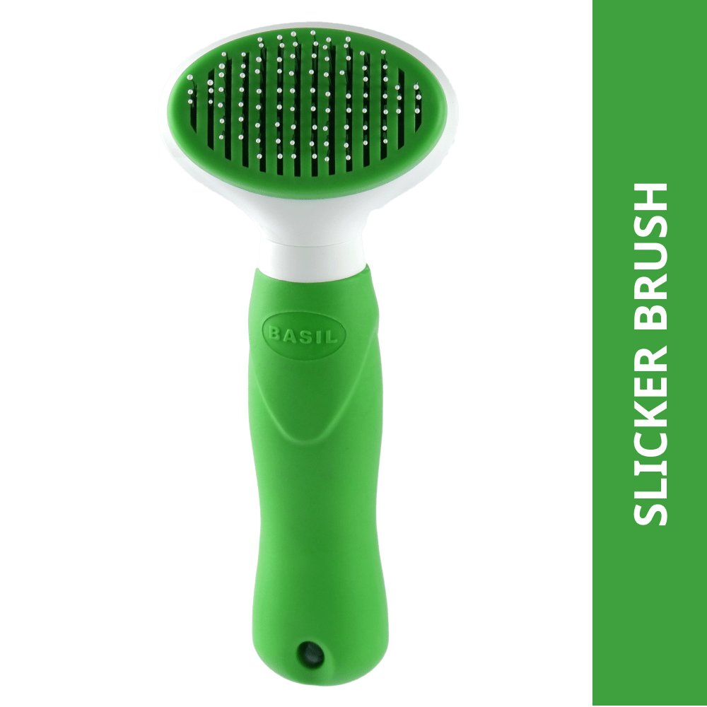Basil Auto Slicker Brush for Dogs and Cats Basil Auto Slicker Brush for Dogs and Cats - S