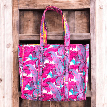 Handmade Quilted Tote Bag-