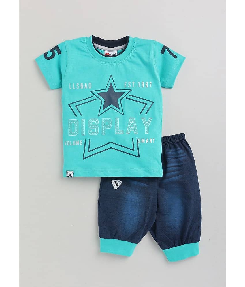 Mars Infiniti Pack of 1 Unisex for Baby Cotton T-Shirt & Trouser ( Multi )