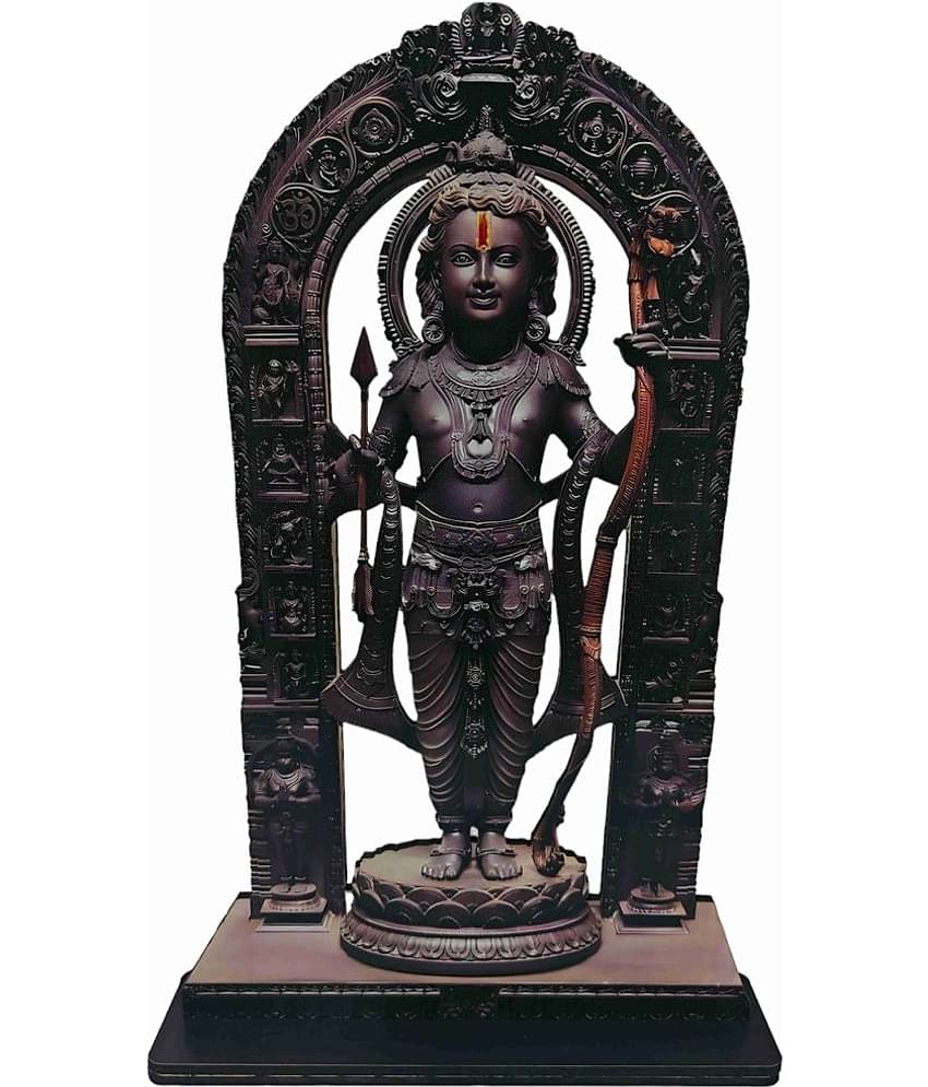 Saf Shree Ram Lala Religious MDF Showpiece ( 20 cm )