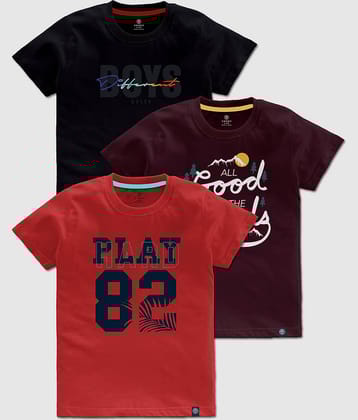 CODEZ Pack of 1 Boys Cotton T-Shirt ( Multicolor )