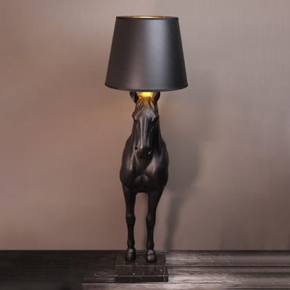 MajesticStride Horse Lamp Console-White