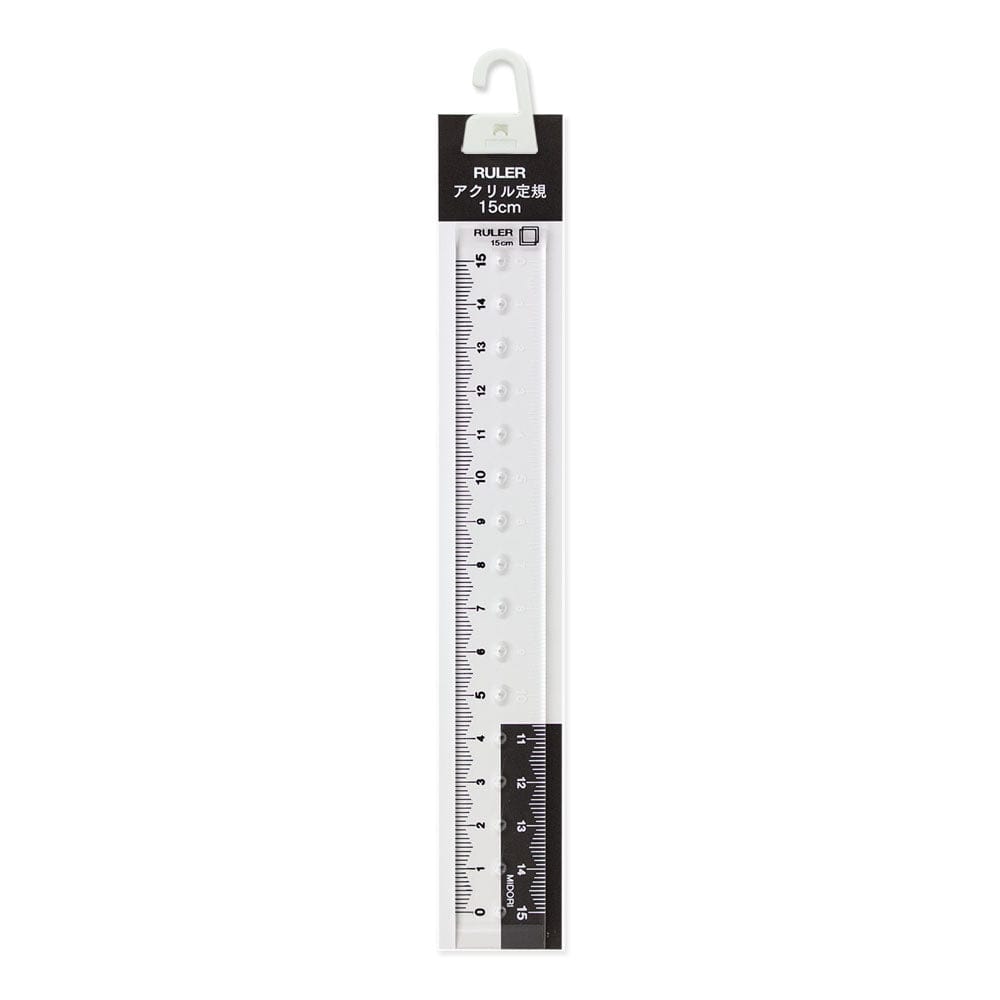 Midori CL Ruler 15 cm-Transparent