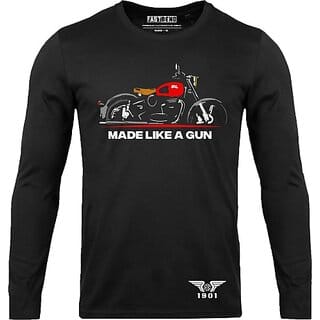 FastB Men Graphic Print Round Neck Black T-Shirt