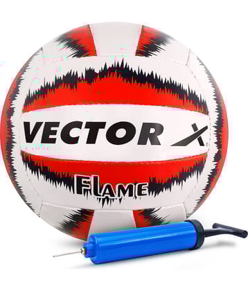 Vector X Flame Volleyball with Pump Size 4 Hand Stitched
